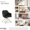 tectake® Samt-Drehstuhl Lona gepolstert 56 x 59 x 81 cm Produktbild-Vorschau 6