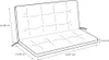 A line drawing of a cushion with dimensions indicated. Produktbild-Vorschau