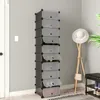 Czarna modułowa szafka na buty dodatki Podgląd zdjęcia produktu 12