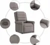relaxační křeslo vidaXL Taupe Fabric Náhled obrázku produktu 8