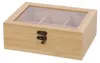 Dekorative Teedose aus Holz 21x16 cm Produktbild-Vorschau 4
