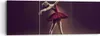 Bild auf Leinwand - Leinwandbild - 3 Teile - Ballerina Rot Produktbild-Vorschau 1