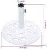 vidaXL Stojan na slunečník bílý 9 kg 40 cm litina Náhled obrázku produktu 7