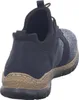 A rear view of a blue sneaker. Voir les images du produit