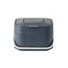 A dark gray compost bin with a silver handle against a white background. Produktbild-Vorschau