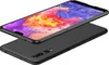 A black phone case is shown with a smartphone on top of it. Produktbild-Vorschau