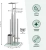 set da toilette eluno 4in1, scopino, portarotolo e mensola, Anteprima dell’immagine prodotto 7