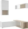 Dmora Parete Attrezzata Fortuna 41x230x180h cm Bianco Anteprima dell’immagine prodotto 1