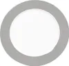 A flat plate with a gray rim on a white background. Anteprima dell’immagine prodotto