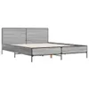 Möbel Bettgestell Grau Sonoma 140x200 cm Holzwerkstoff und Produktbild-Vorschau 2