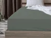 Prześcieradło jersey ciemnozielone 90 x 200 cm Podgląd zdjęcia produktu 1