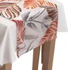 Tischläufer mit Muster 40 x 140 cm Große Blätter Orange Produktbild-Vorschau 4