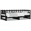 vidaXL Tagesbett Ausziehbar Schwarz 2x(90x200) cm Produktbild-Vorschau 3