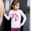 Equipage Kinder Shirt Longsleeve rosa mit buntem Produktbild-Vorschau 2