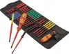 A set of screwdrivers laid out in a black carrying case. Podgląd zdjęcia produktu