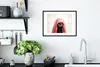 MuchoWow® MuchoWow® Gerahmtes Poster Hund mit einem roten Produktbild-Vorschau 4