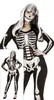 Halloween skeletkostuum voor dames, maat M - L, grootte: L Productafbeelding-voorbeeld 2