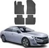 2018-2025 Peugeot 508 tappetini in gomma nero 4 pz Anteprima dell’immagine prodotto 1