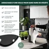 Porte-rouleau de cuisine eluno en acier inoxydable et métal Voir les images du produit 3