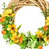 Letný prútený veniec s oranžovými krásavcami Ø25 cm Náhľad obrázku produktu 2
