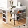 MODFU Ausziehbarer Bartisch mit LED Bleuchtung und Produktbild-Vorschau 1