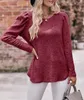 ASKSA Damen Langarmshirt Rundhals Rippstrick Casual Elegant Produktbild-Vorschau 3