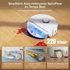 Roborock Qrevo Curv 2 FlowX, Prachový sáček, Bílá, Kulatý, Náhled obrázku produktu 7