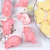 CANDeal 6 Stück Katzen-Ausstechformen Mit Stempeln, Produktbild-Vorschau 4