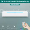 Mobili TV SONNI bianchi lucidi, da appendere, con LED, 160 Anteprima dell’immagine prodotto 8