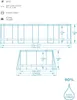 Diagrams and specifications for an above-ground swimming pool. Anteprima dell’immagine prodotto