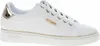 A white Guess sneaker with gold accents. Produktbild-Vorschau