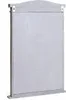 The back of a gray wooden mirror with hanging hooks is shown against a white background. Náhled obrázku produktu