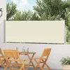 vidaXL Ausziehbare Seitenmarkise 100×500 cm Creme Produktbild-Vorschau 2