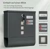 WOLTU Briefkasten mit Zeitungsfach Sichtfenstern, Produktbild-Vorschau 7