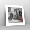 Poster - Poster ohne Rahmen - Rot Fahrrad Allee - 30x30 cm Produktbild-Vorschau 7
