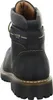 The back view of a black leather boot. Voir les images du produit