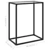 vidaXL Stolik konsola przezroczysty 60x35x75 cm szkło Podgląd zdjęcia produktu 5