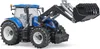A blue New Holland tractor with a front loader is shown against a white background. Anteprima dell’immagine prodotto