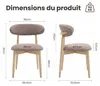 Sada dvoch robustných a elegantných drevených stoličiek v Náhľad obrázku produktu 3