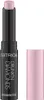 A black eyeshadow stick with a pink cap and pink eyeshadow is shown against a white background. Podgląd zdjęcia produktu