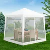 Aga Gartenpavillon mit Moskitonetz 2,4x3m Weiß Produktbild-Vorschau 10