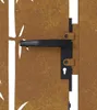 Portail de jardin 105x205 cm acier corten design bambou Voir les images du produit 8