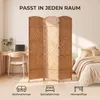 IvoQ Paravent 3 Paneele – Raumteiler – 170x120 cm – Braun Produktbild-Vorschau 6