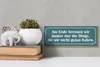 Holzschild Spruch 27x10cm am Ende bereuen wir immer nur Produktbild-Vorschau 5
