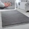 Hochflor Teppich Für Wohnzimmer Softes Kaninchenfell Imitat Produktbild-Vorschau 1
