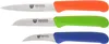 Küchenmesser-Set 3 tlg., Edelstahl, bunte Griffe Produktbild-Vorschau 1