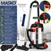 A vacuum cleaner with various features highlighted by text and diagrams. Produktbild-Vorschau