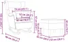VidaXL 3307998, Stoff, Grau, Schaum, 110 kg, 520 mm, 520 mm Produktbild-Vorschau 8