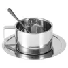 3 pièces/set 304 acier inoxydable tasse à café double paroi Voir les images du produit 2