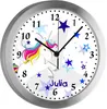 Kinderzimmer Funkwanduhr, Funkuhr Wanduhr Kinder, Einhorn Produktbild-Vorschau 1